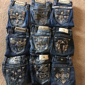 Rock revival & miss me jeans